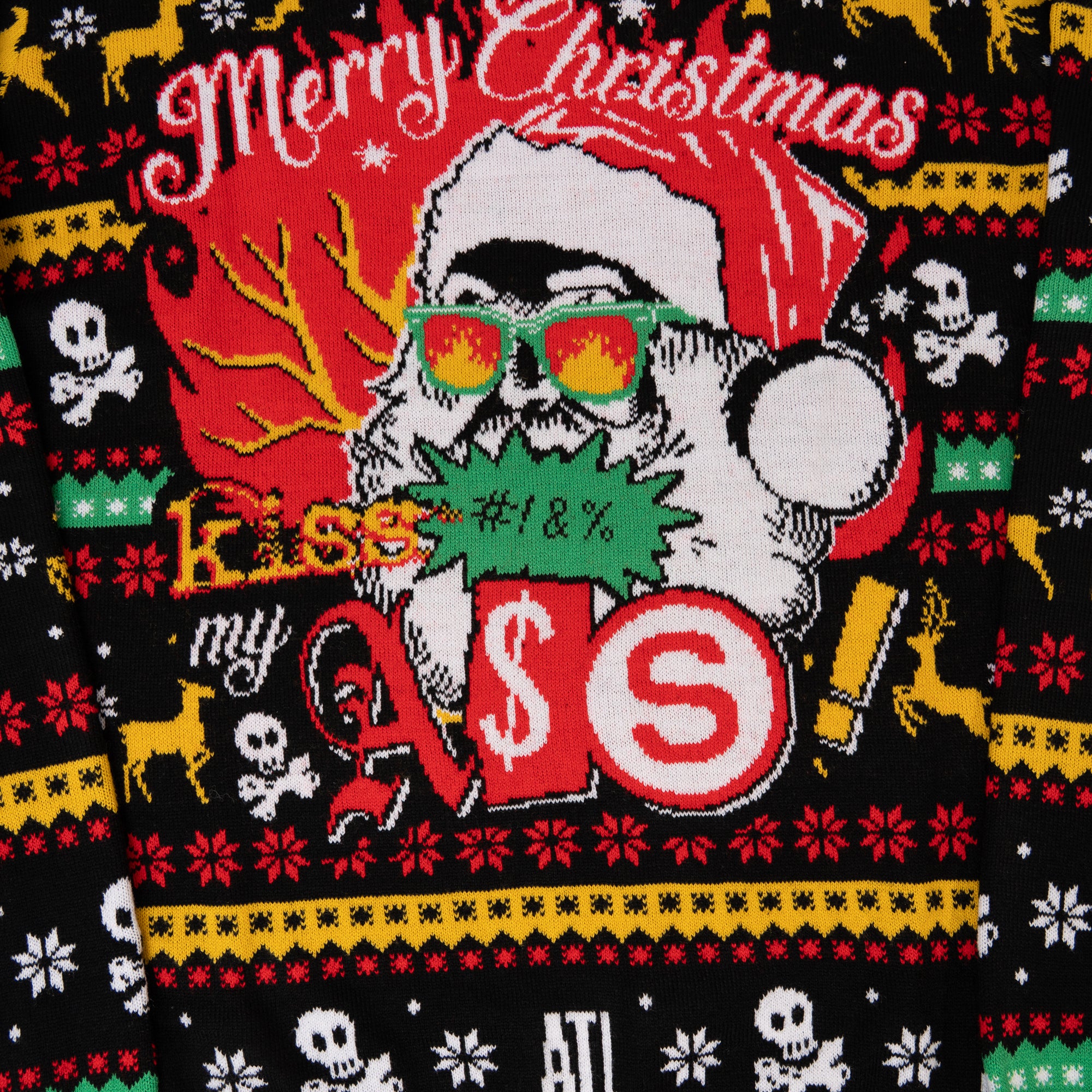 Merry Christmas Kiss My Ass Ugly Sweater - Image 3