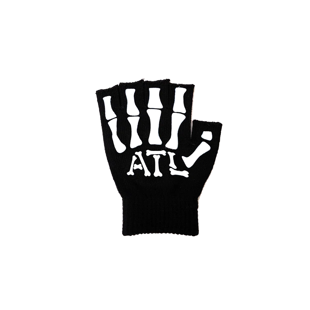 Skull Fingerless Gloves - Image 4
