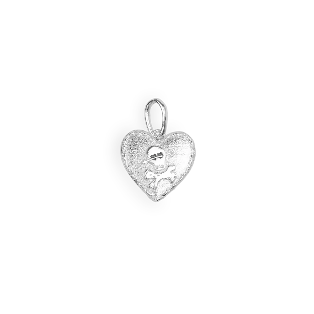 Skull Logo Heart Necklace - Image 2