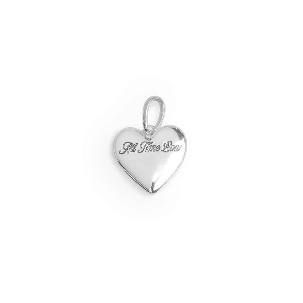 Skull Logo Heart Necklace - Image 3