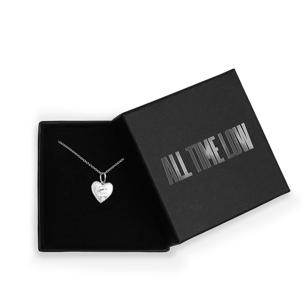 Skull Logo Heart Necklace - Image 4